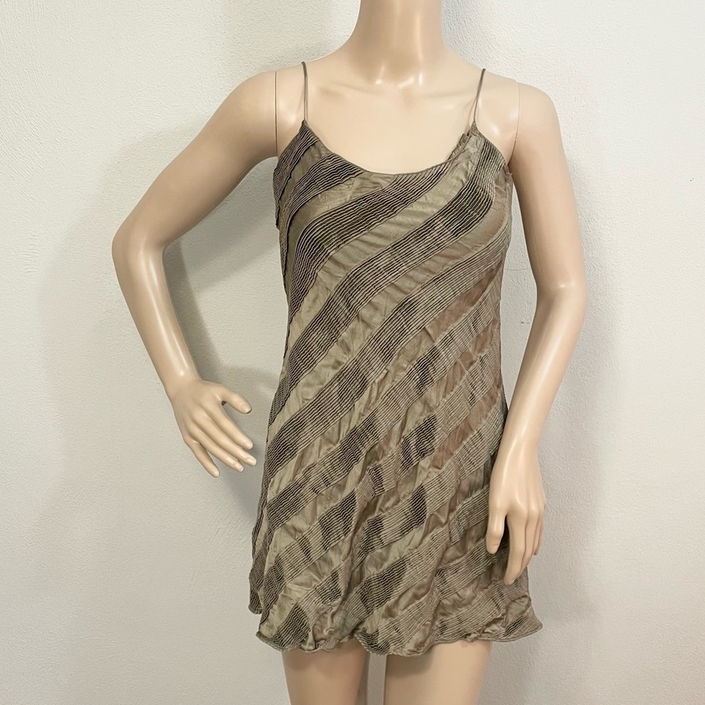 Halston Designer Oliver Silk Mini Dress